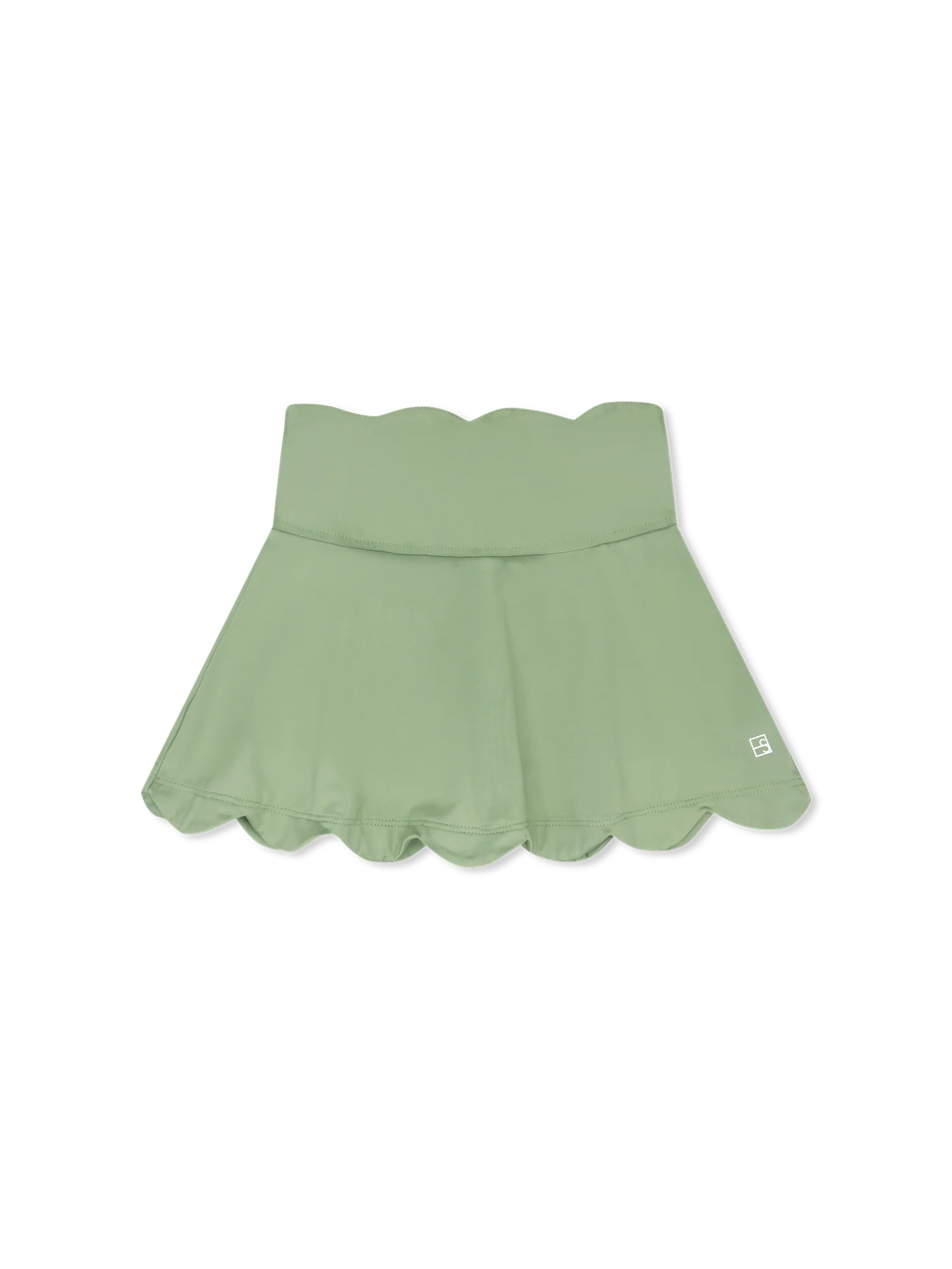 Zoe Scallop Skort - Pistachio Green