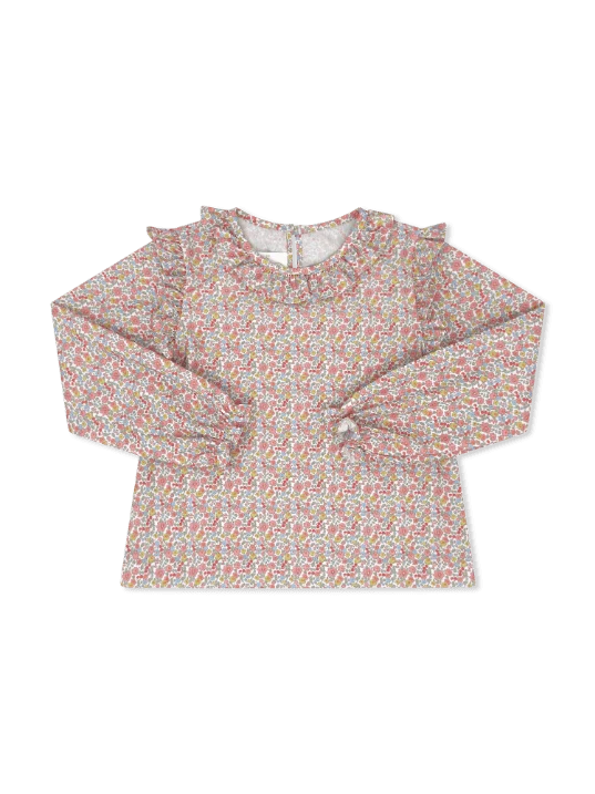 Autumn Garden Long Sleeve Evelyn Blouse