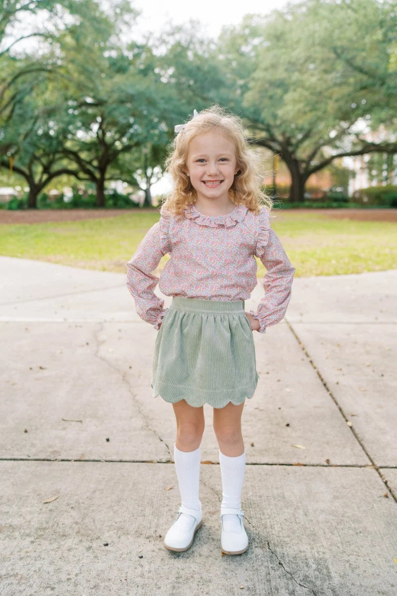 Sweetgrass Corduroy Susie Scallop Skirt