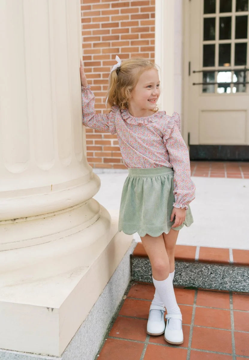 Sweetgrass Corduroy Susie Scallop Skirt