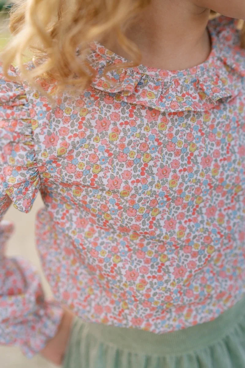 Autumn Garden Long Sleeve Evelyn Blouse