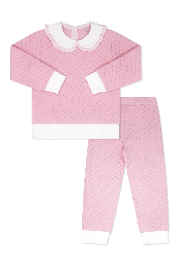 Petal Pink Cooper Quilted Playsuit