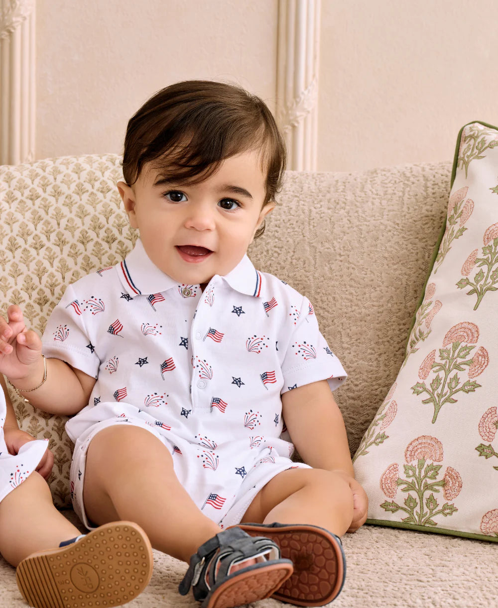 Star-Spangled Freedom Polo Playsuit