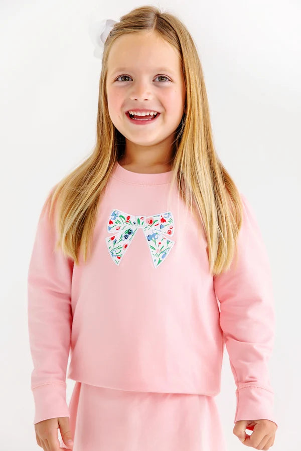 TBBC Cassidy Crewneck Puff Sleeve Fair St Floral