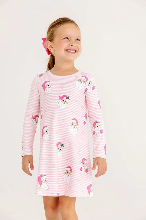 TBBC LS Polly Play Dress - Dear Santa