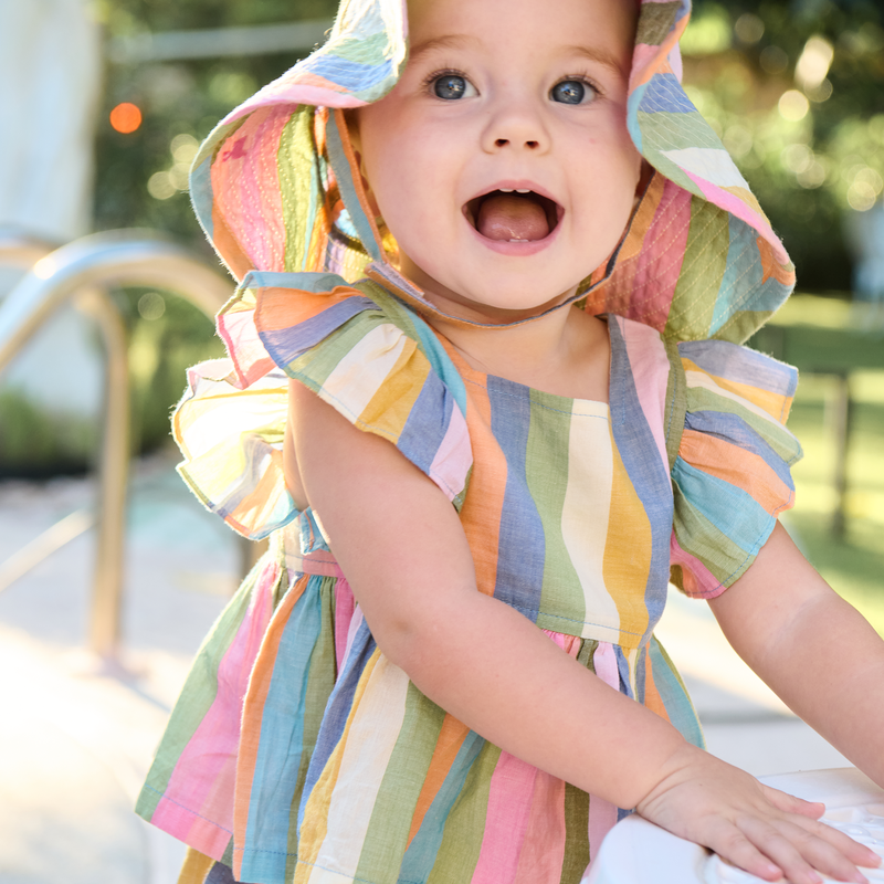 Pastel Parade Stripe Elsie 2pc Set