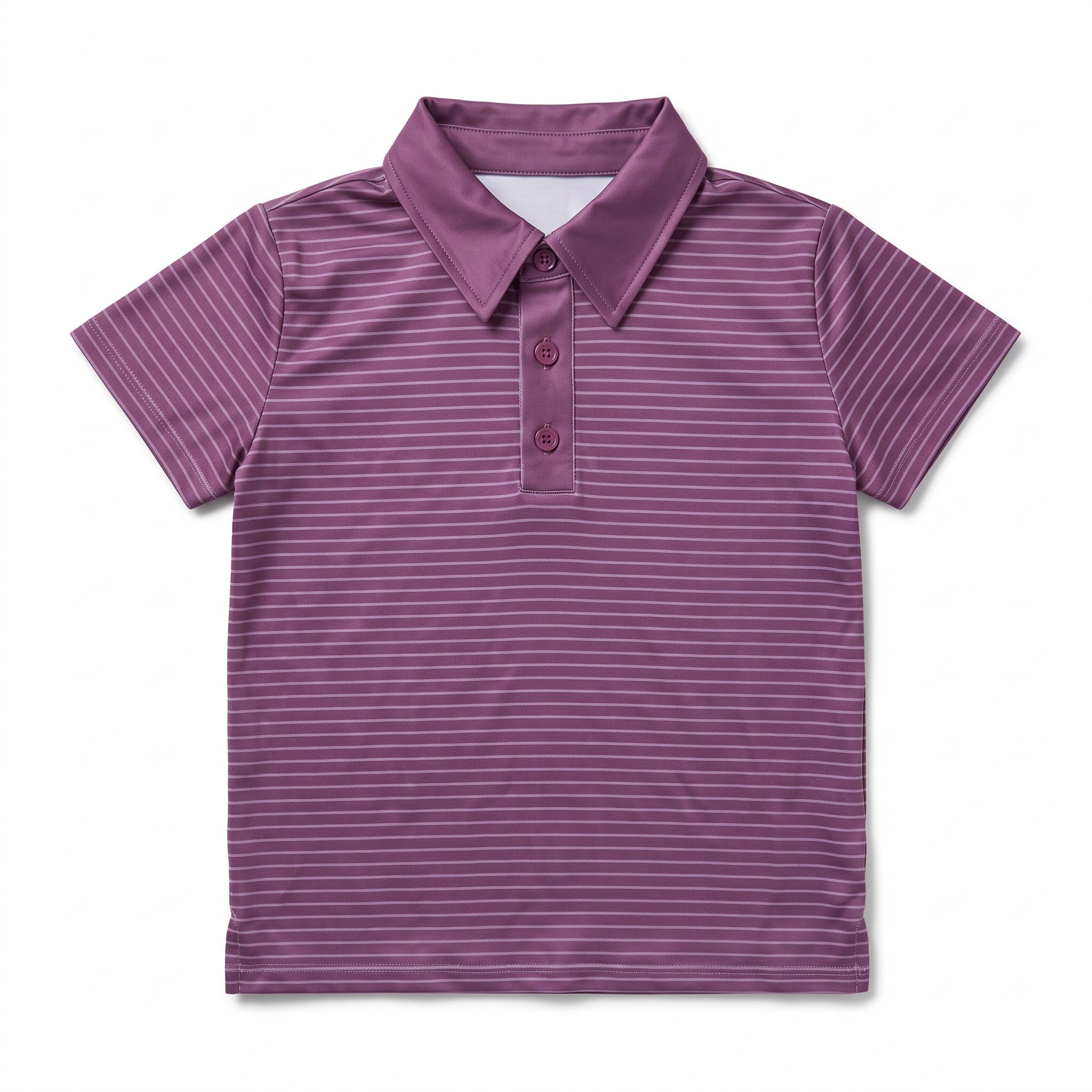 Plum Stripe Trey Polo