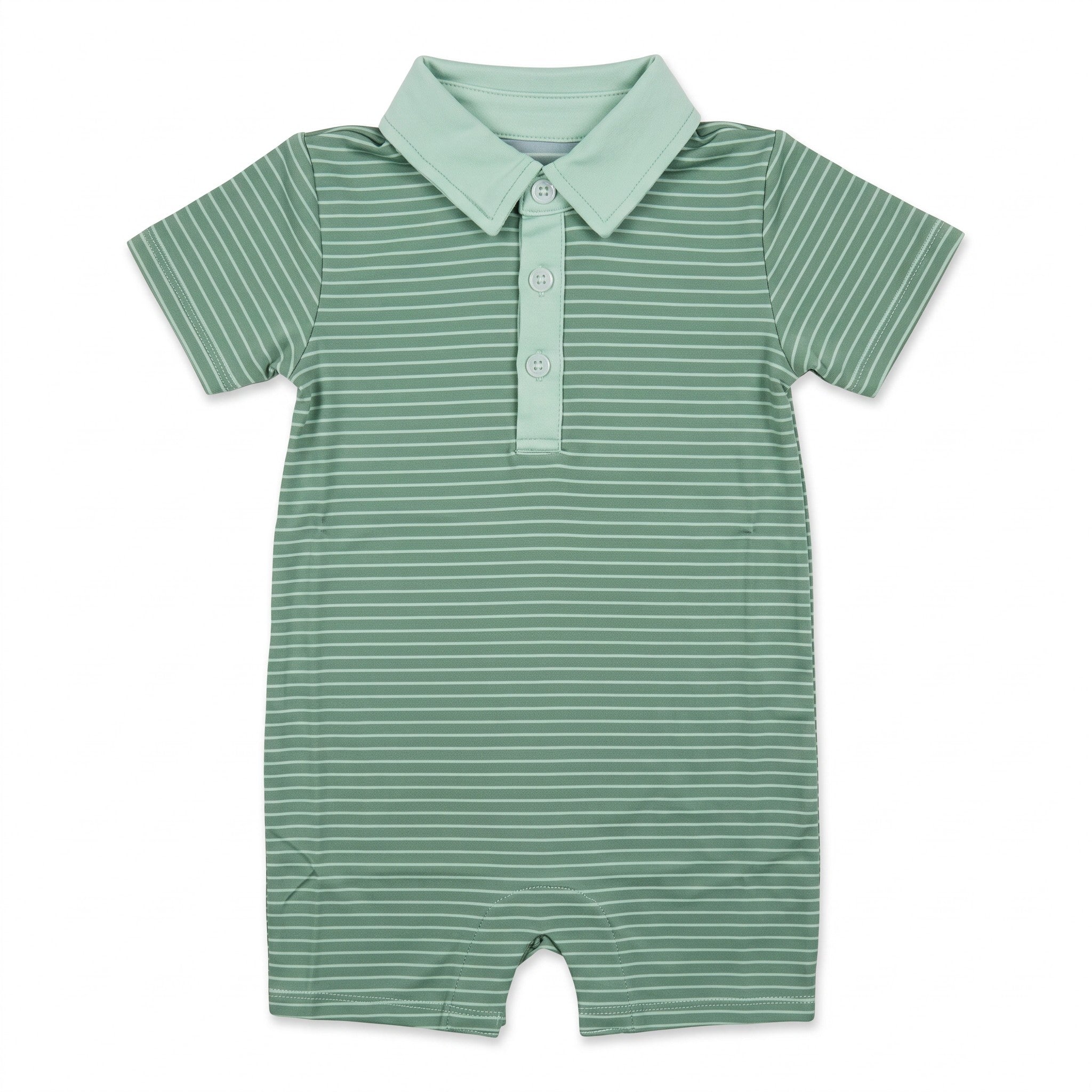 Green Stripe Tripp Romper