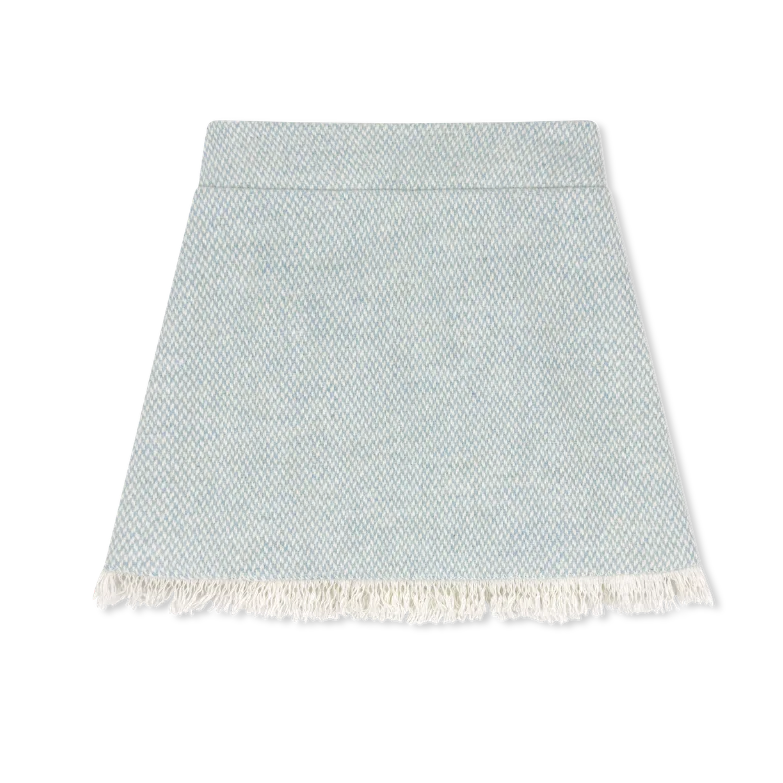 River Tweed Kensington Fringe Skirt