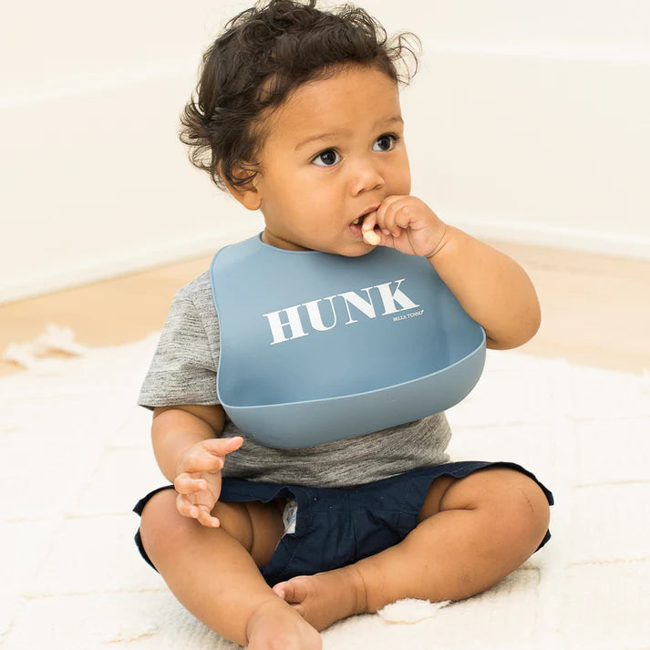 Blue Hunk Wonder Bib