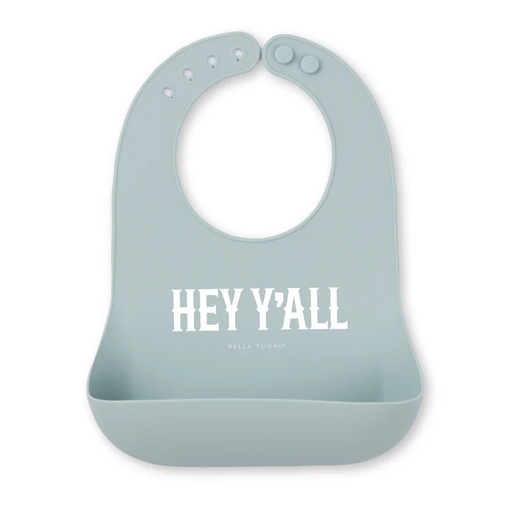 Blue Hey Y'All Wonder Bib