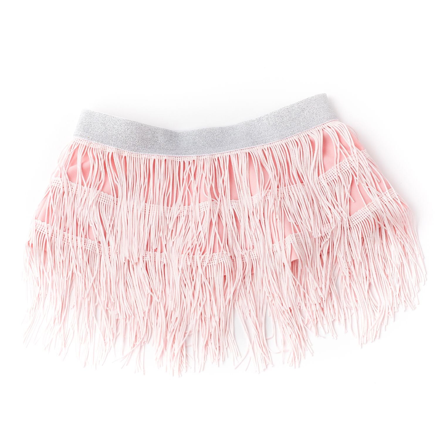 Light Pink Fringe Skirt Cover Up