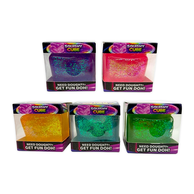 Fun Doh Squish and Squeeze Sparkle Cube
