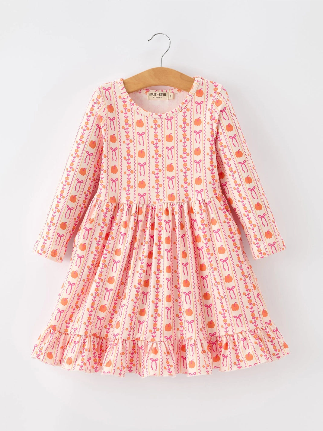 Pumpkin and Bow Pocket Dress