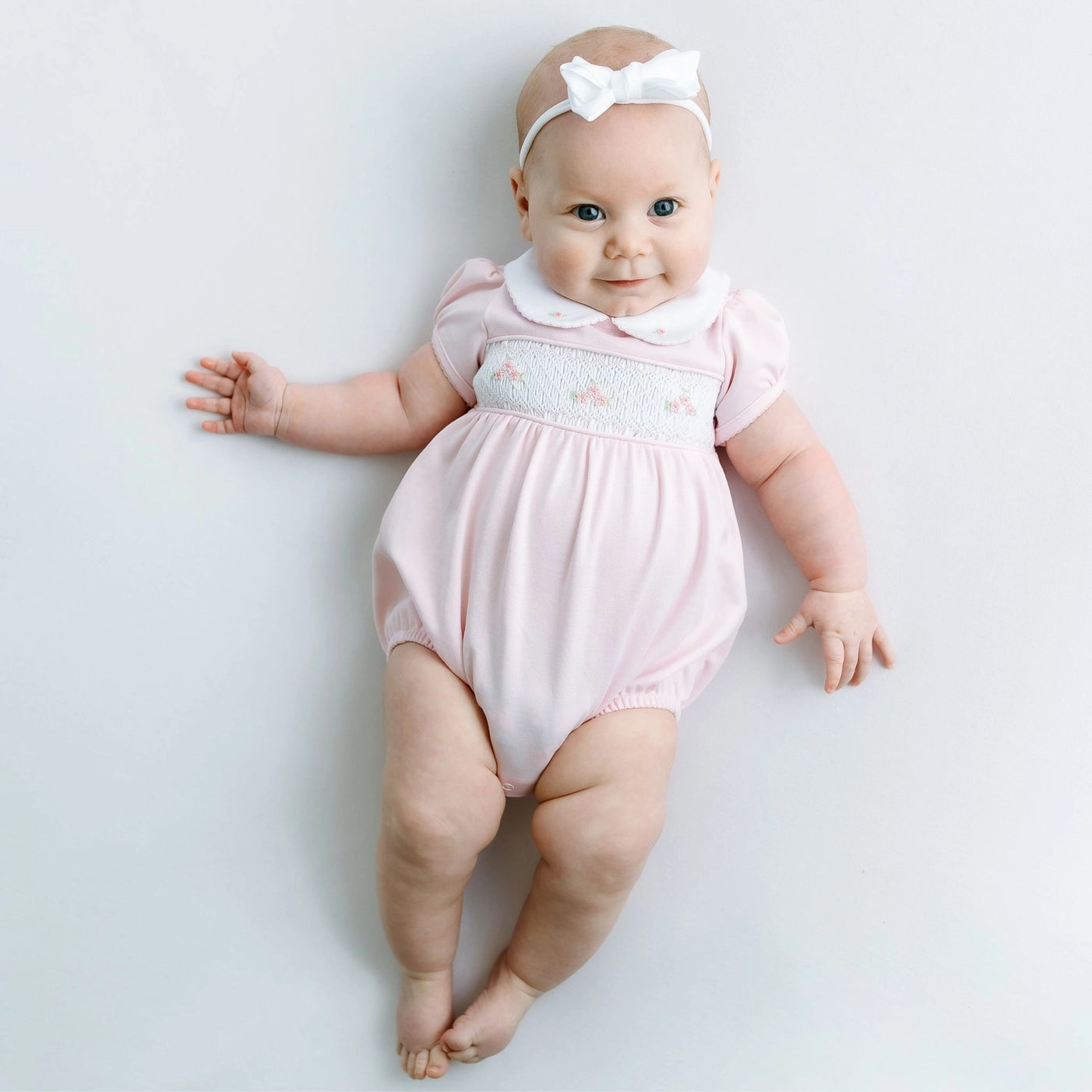 Willow's Classics Smocked Bubble - Pink