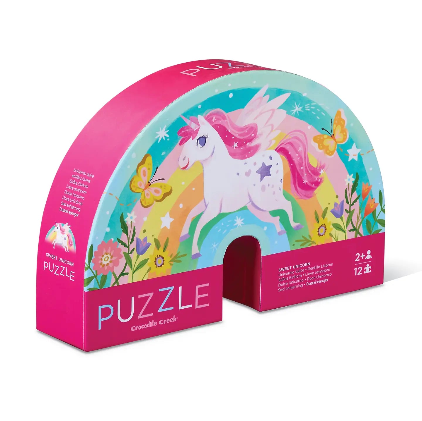 12-Piece Shaped Box Puzzle - Sweet Unicorn