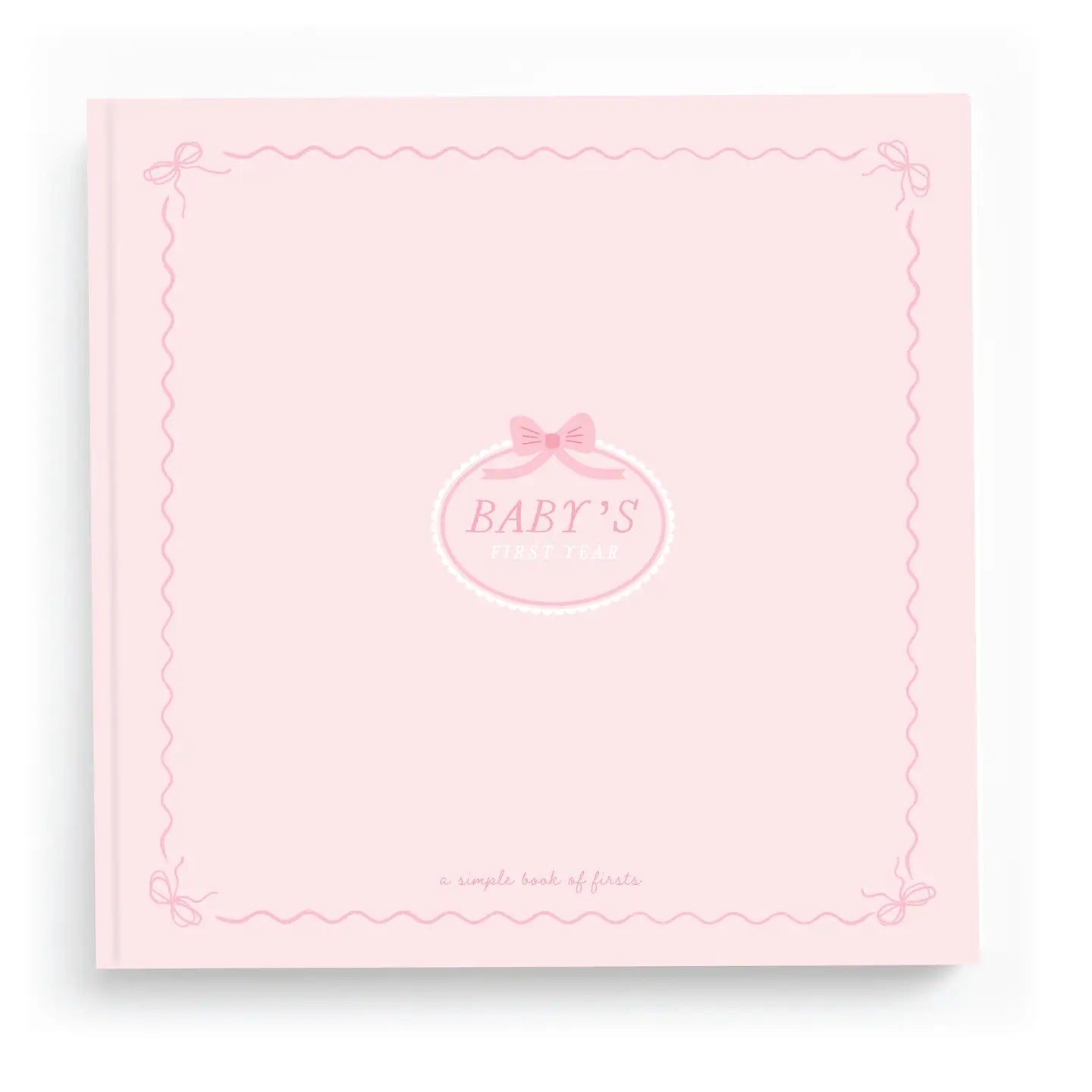 Bowkissed Blush First Year Baby Memory Book