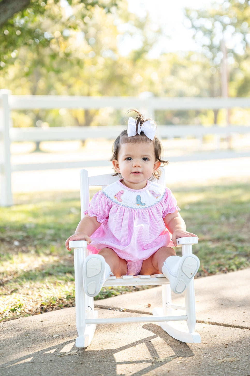 Cowgirl Boots Smocked Birdie Bubble