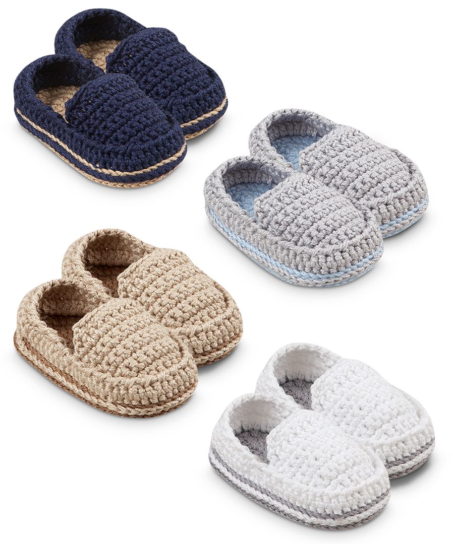 Crochet Loafer Newborn Bootie