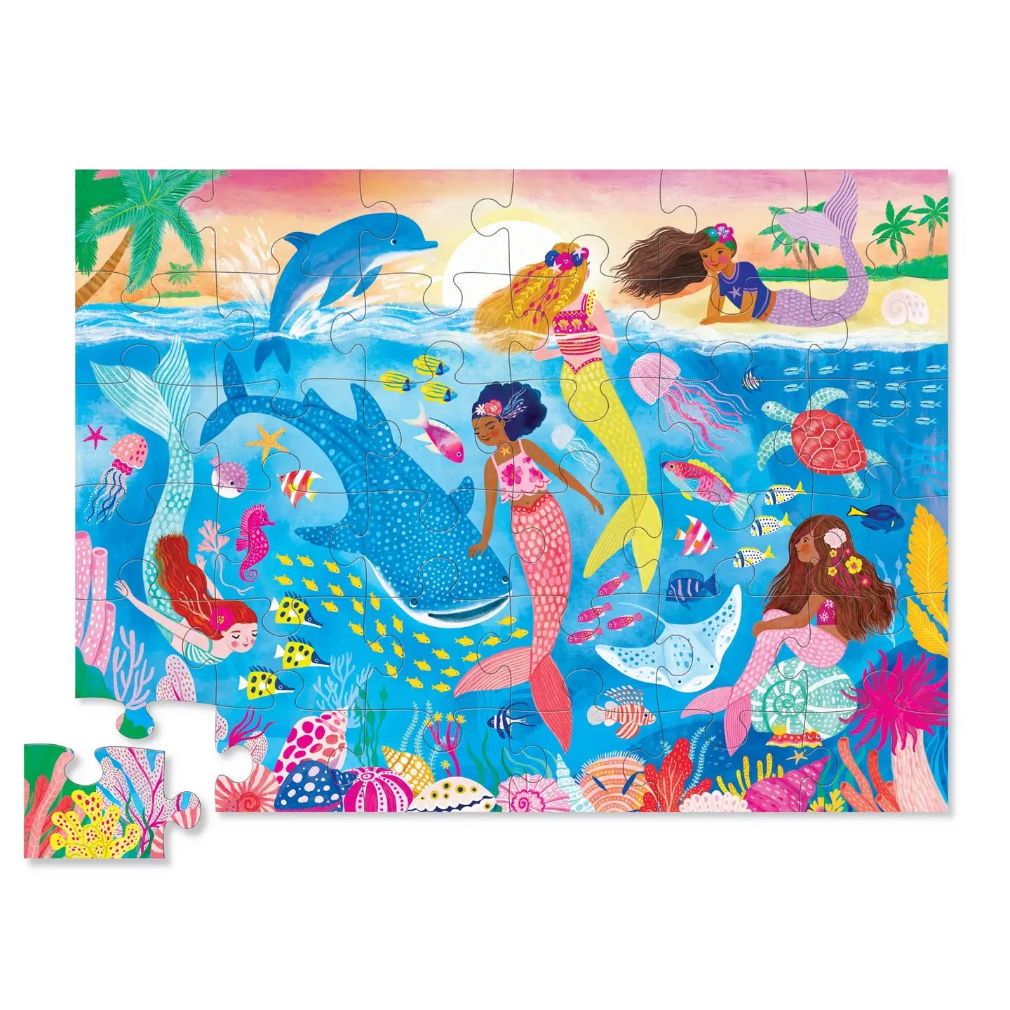 36-Piece Shaped Box Puzzle - Mermaid Dreams