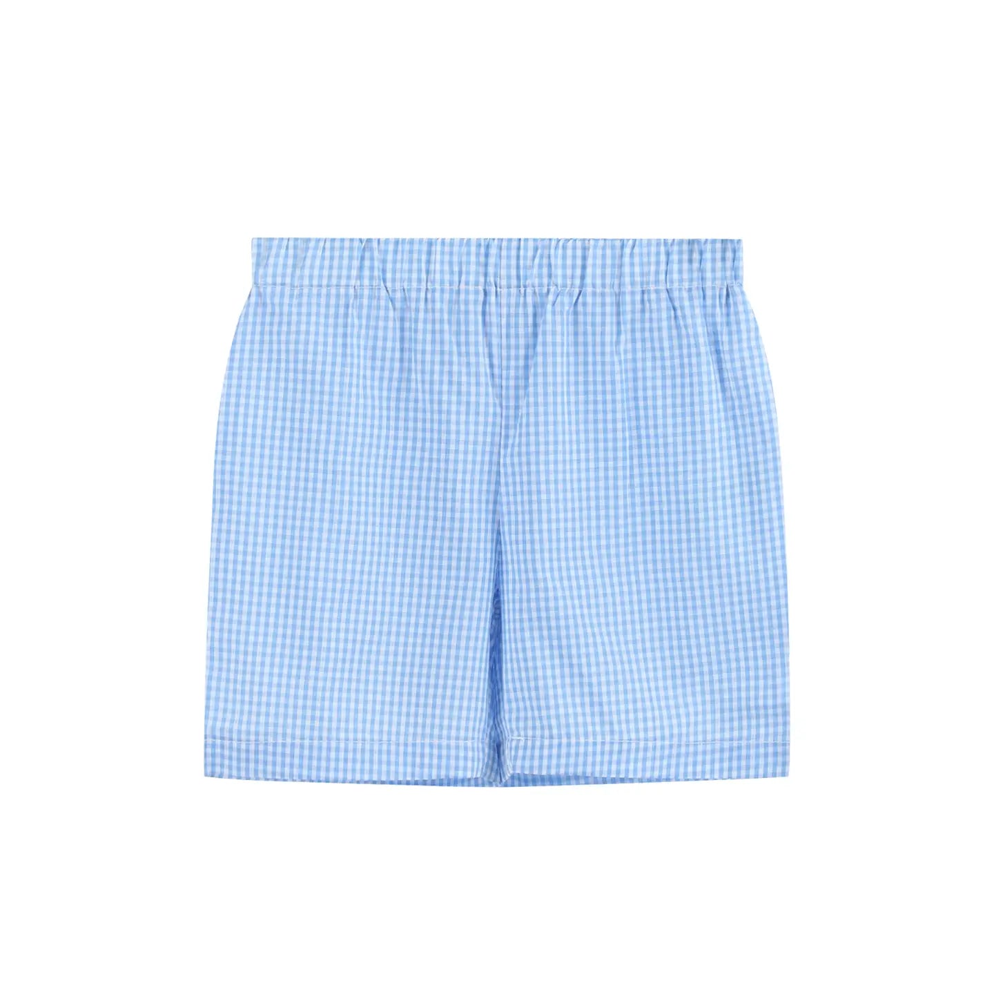 Light Blue Big Brother Smocked Shirt and Shorts Set