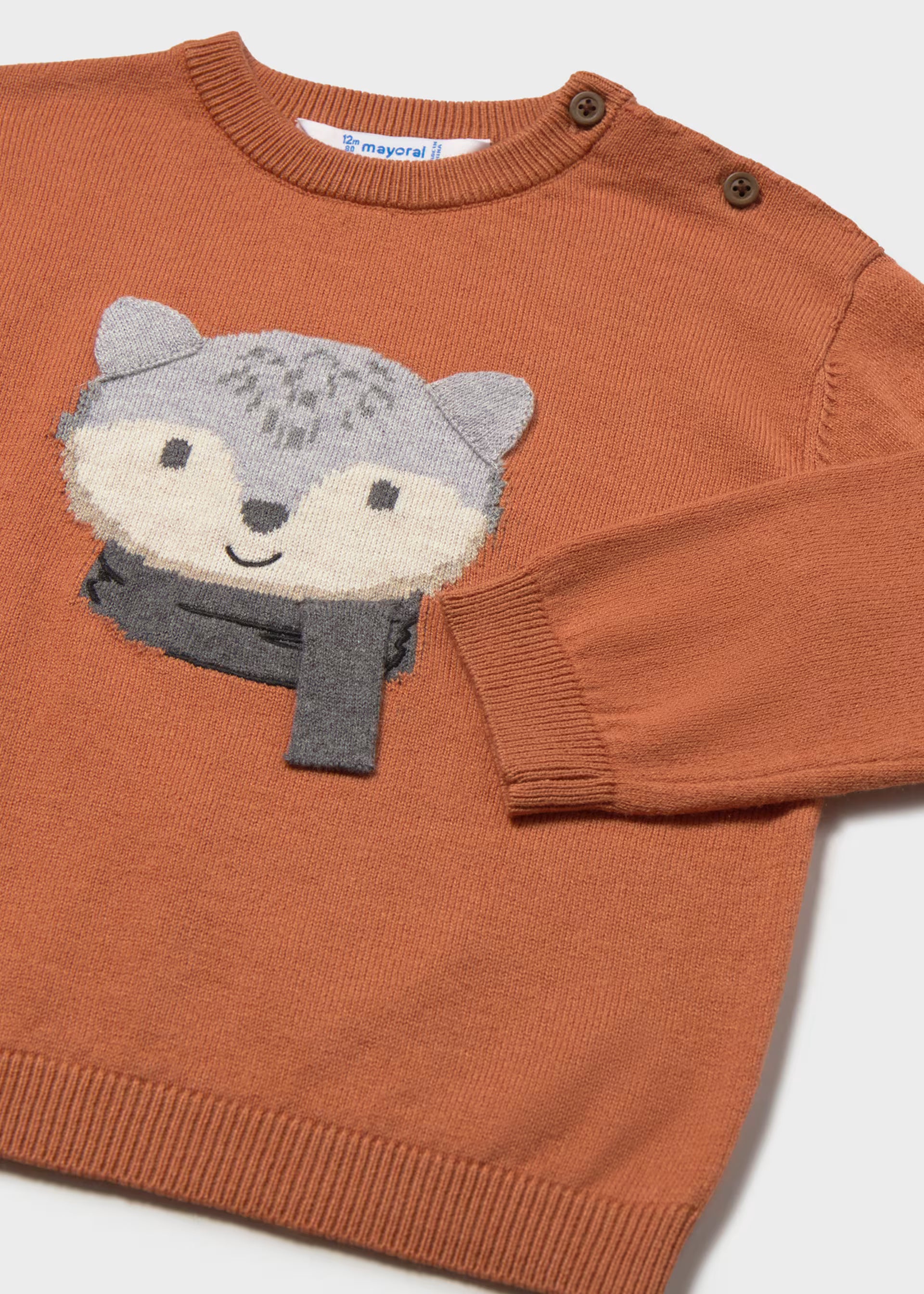 Orange Fox Sweater