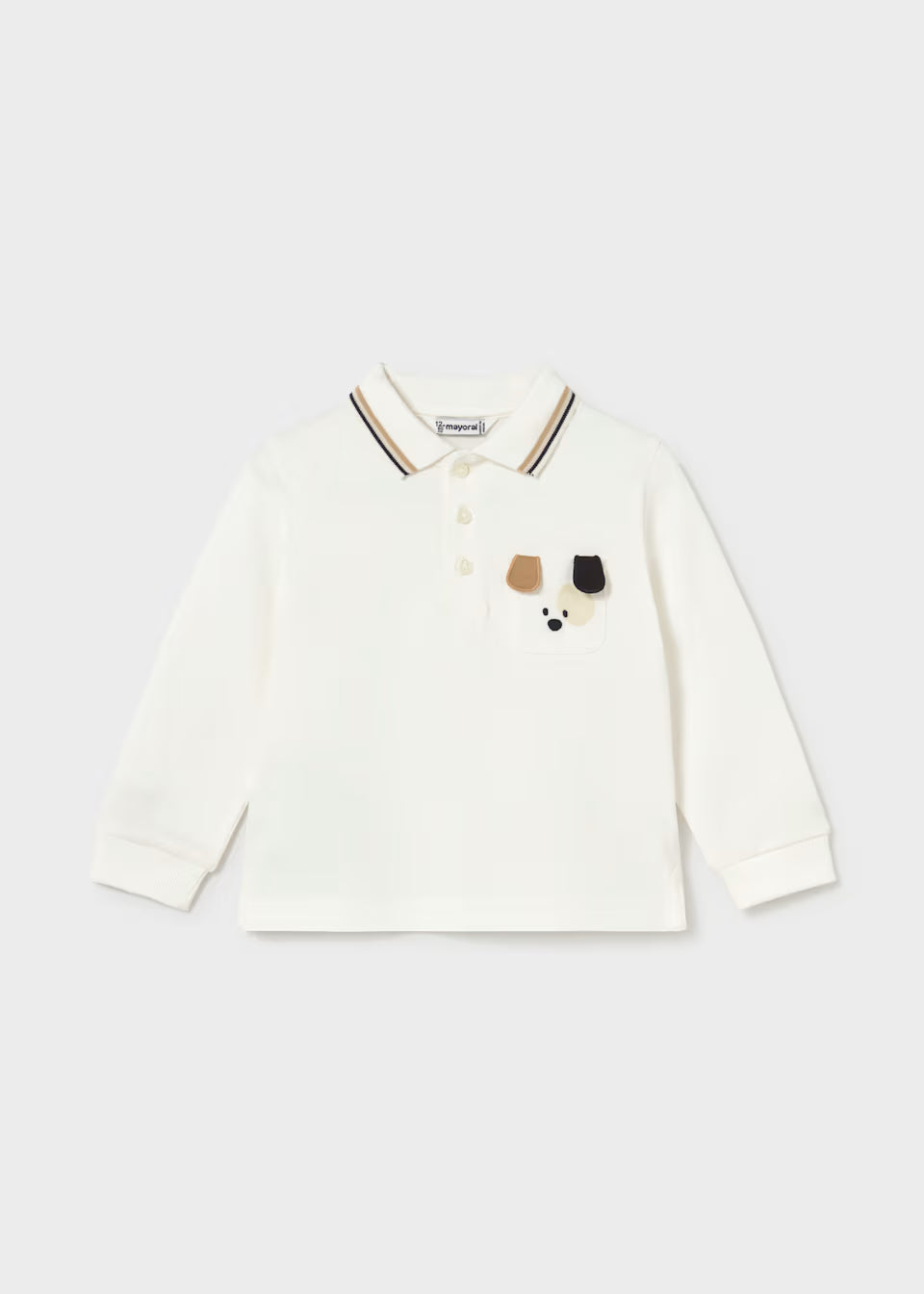 Puppy Pocket Long Sleeve Polo