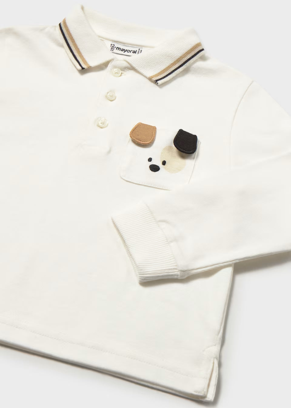 Puppy Pocket Long Sleeve Polo