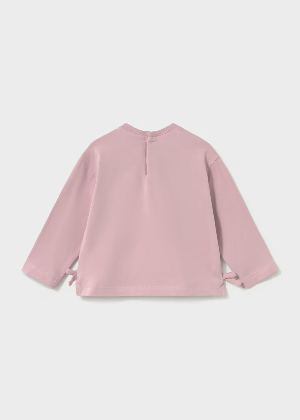 Mauve Floral Pocket Long Sleeve Tee