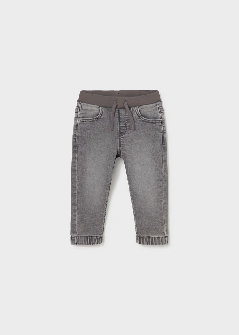 Grey Denim Joggers