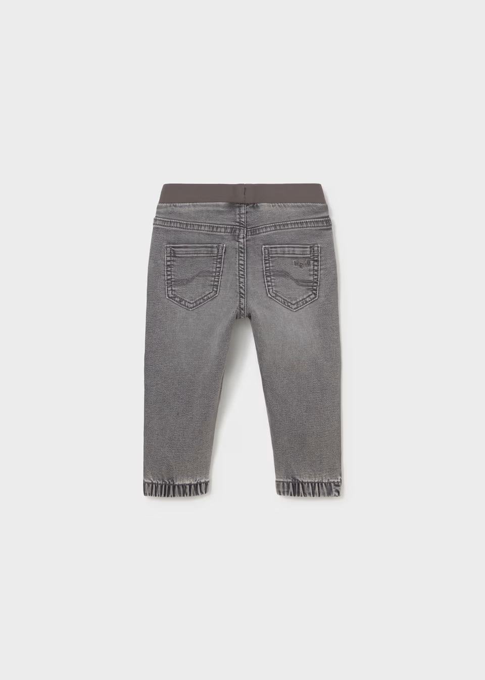 Grey Denim Joggers
