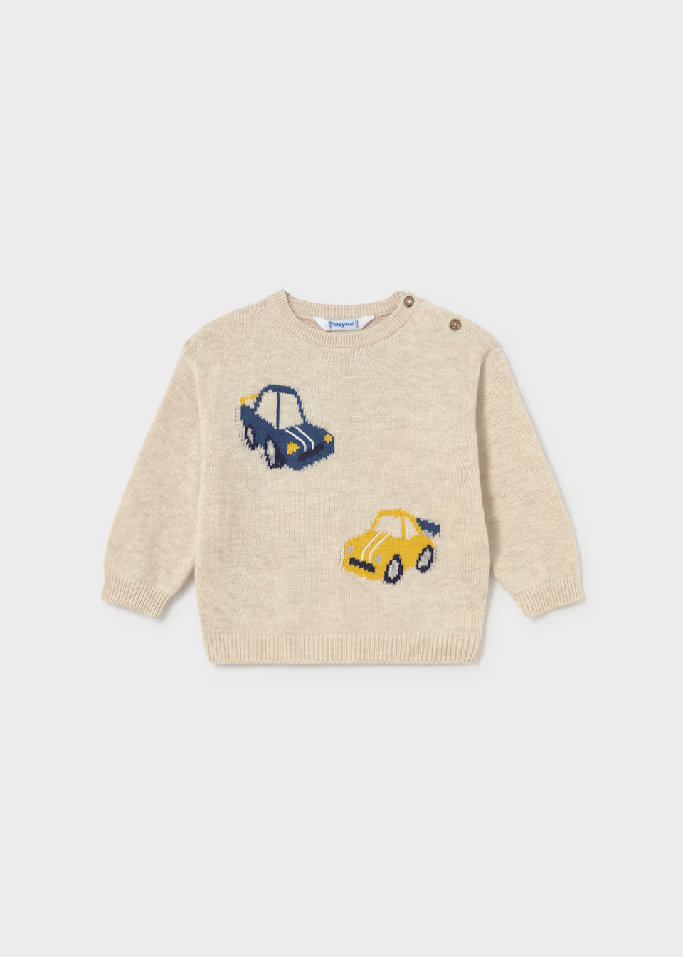 Cream Car Sweater