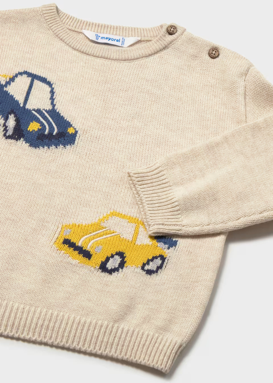Cream Car Sweater