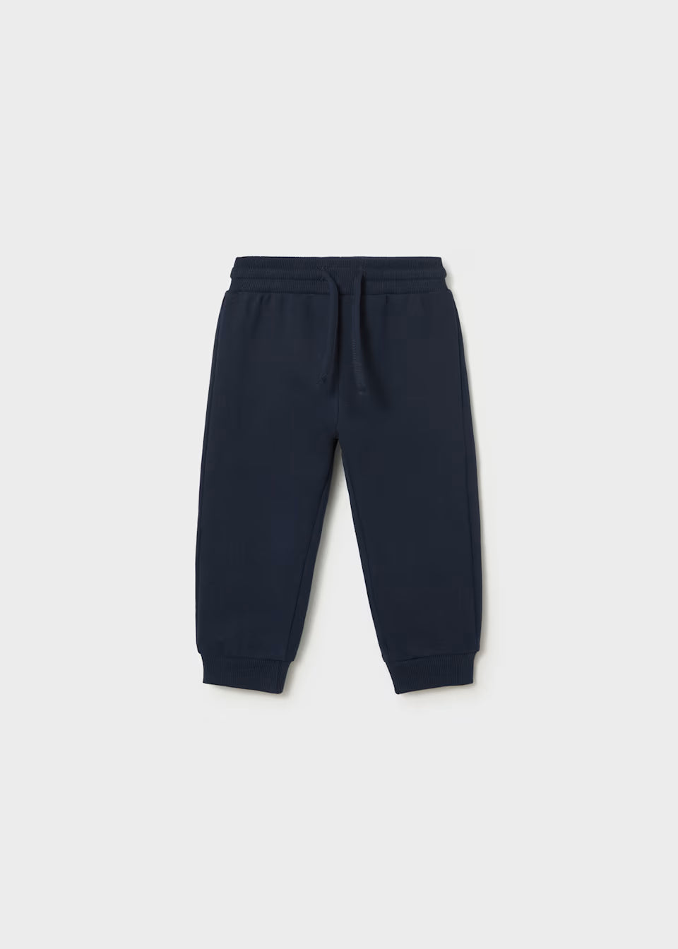 Navy Fleece Cuffed Trousers