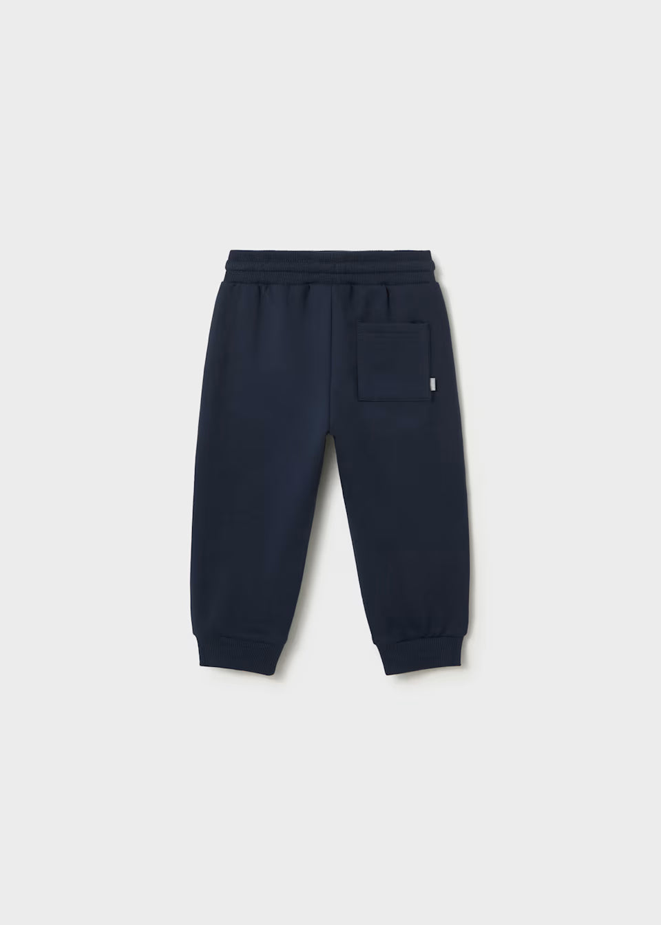 Navy Fleece Cuffed Trousers