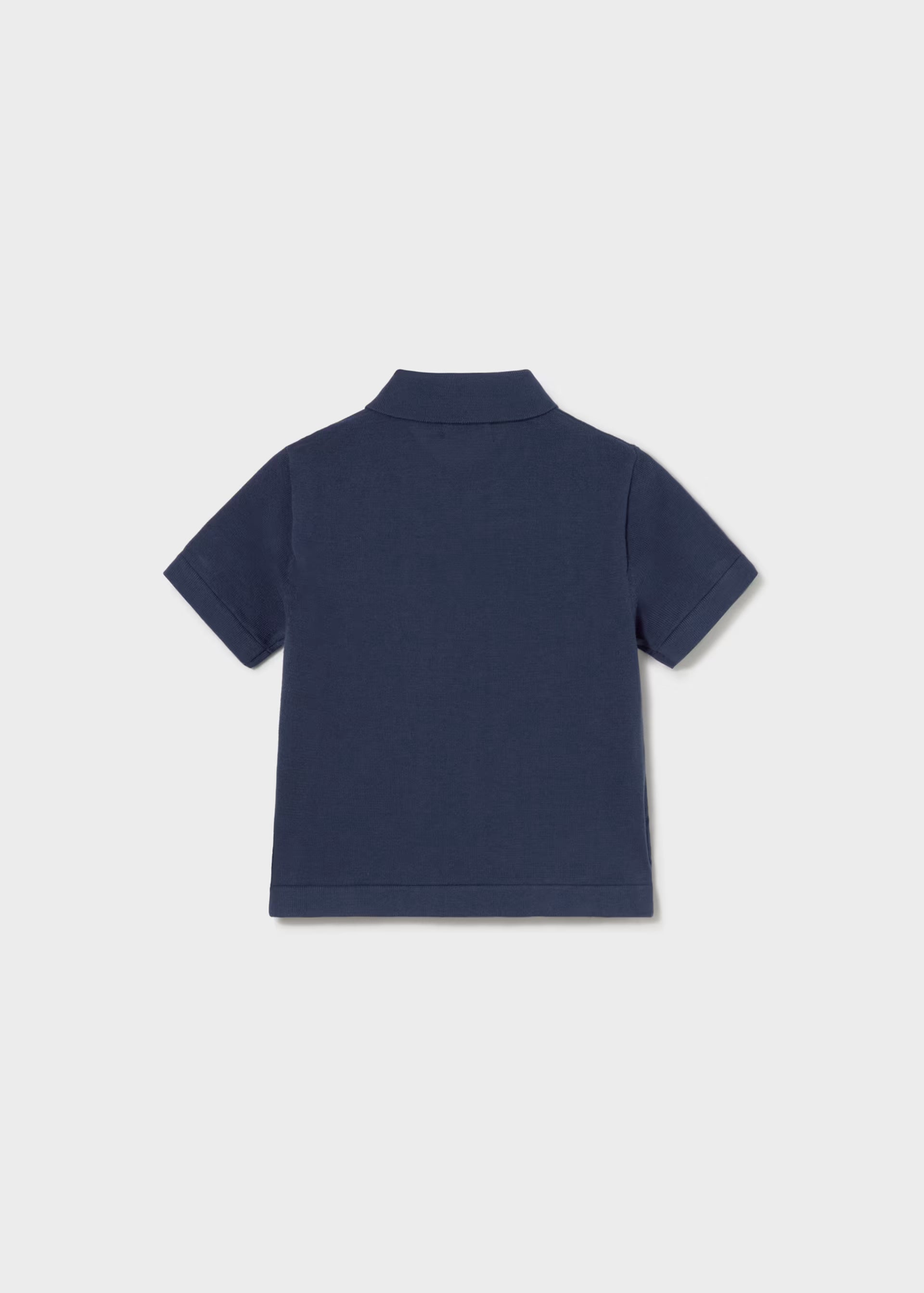 Atlantic Blue SS Knit Polo Tee