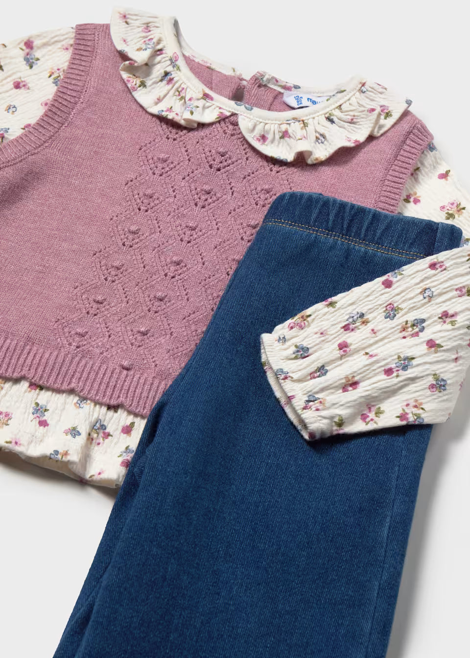 Violet Sweater Vest Leggings Set