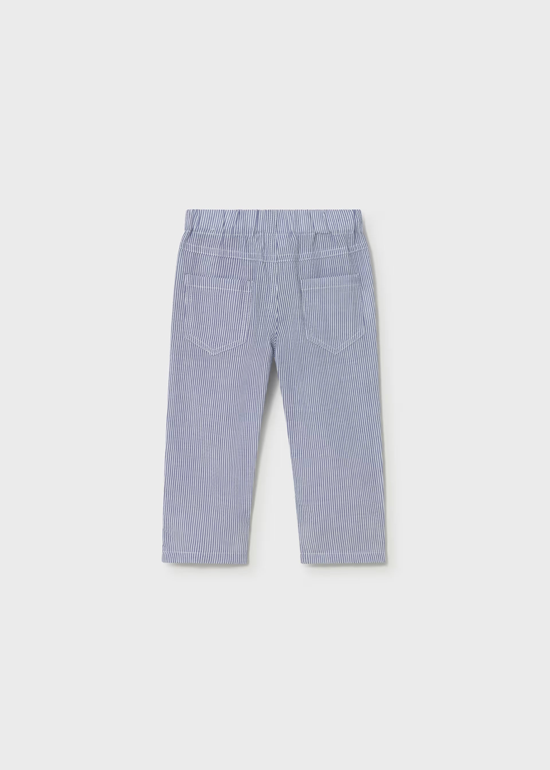 Capri Blue Striped Seersucker Pants