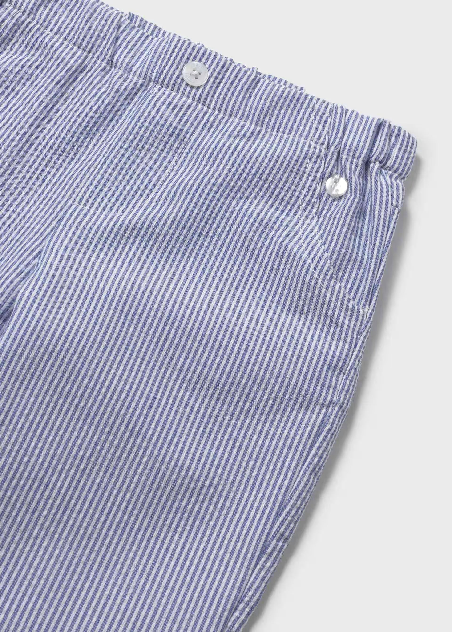 Capri Blue Striped Seersucker Pants