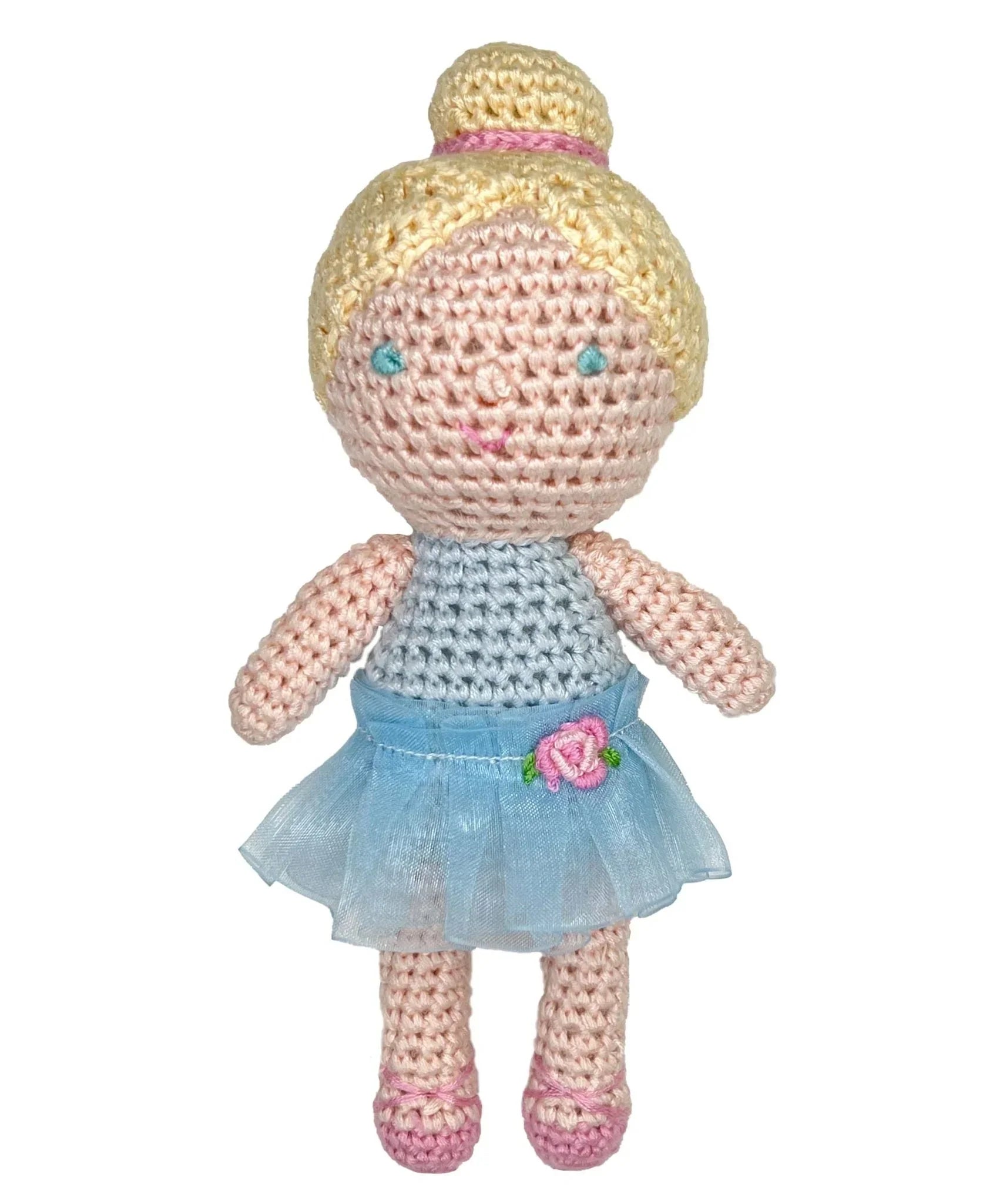 Ballerina Bamboo Crochet Rattle