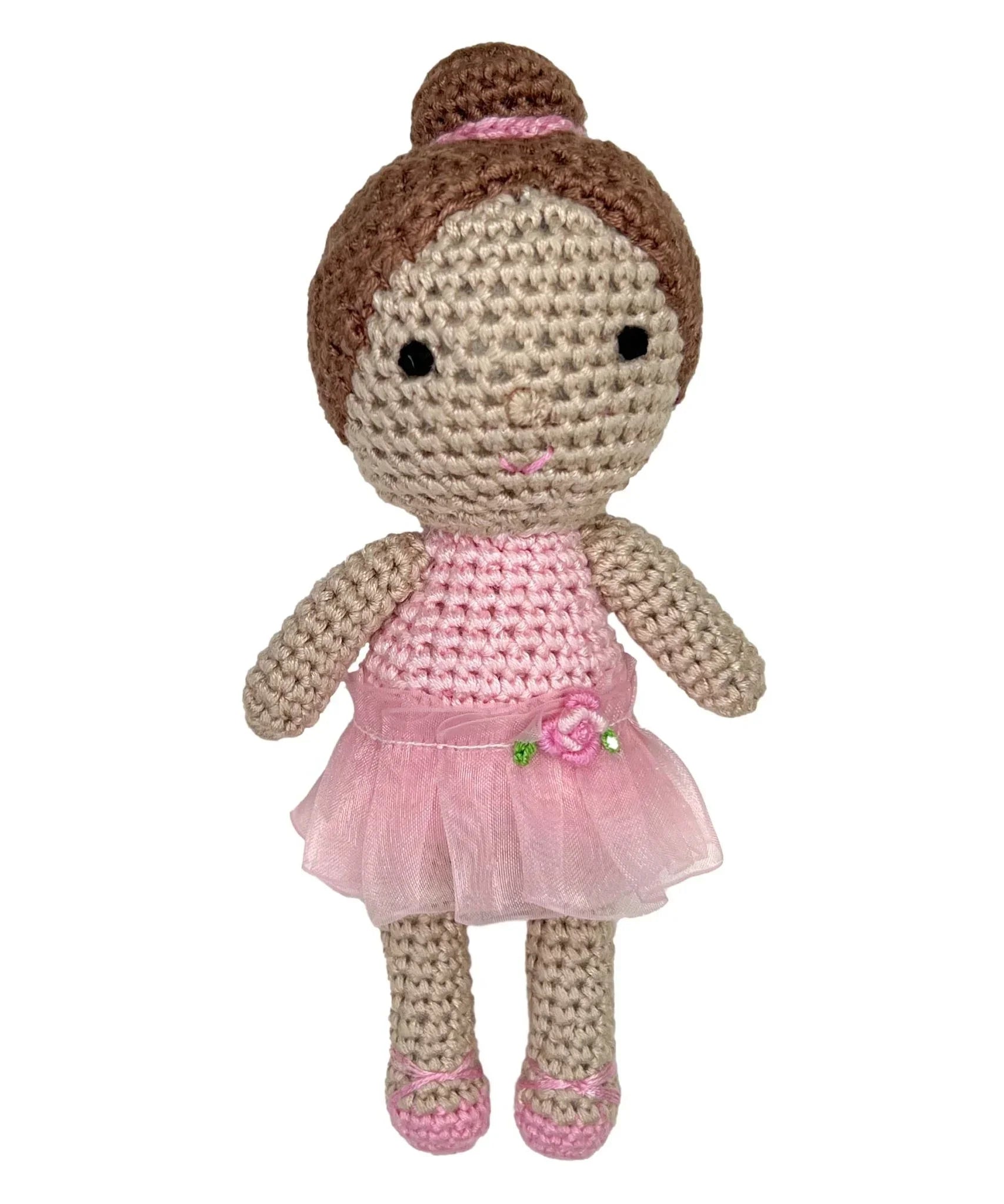 Ballerina Bamboo Crochet Rattle