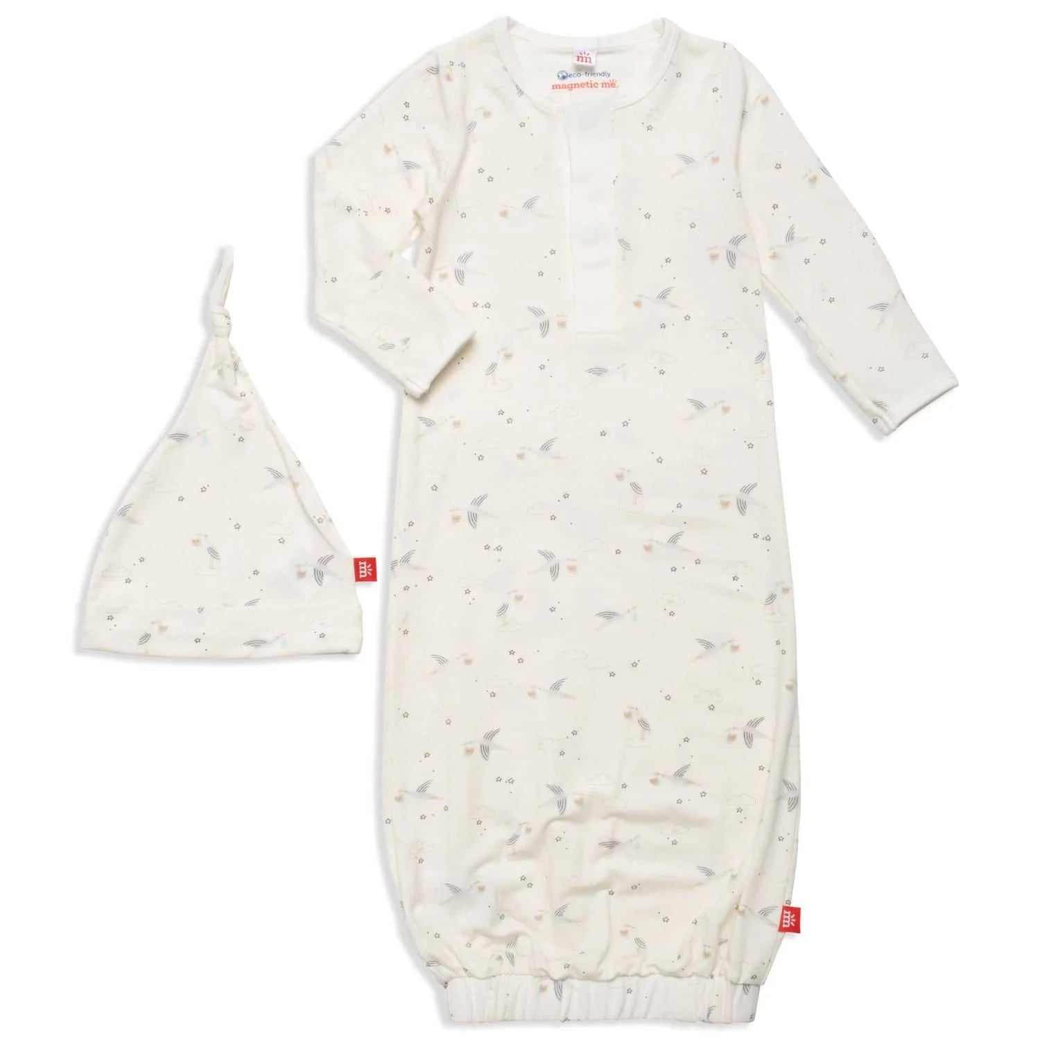 Magnetic Beary Special Delivery Gown & Hat NB-3m