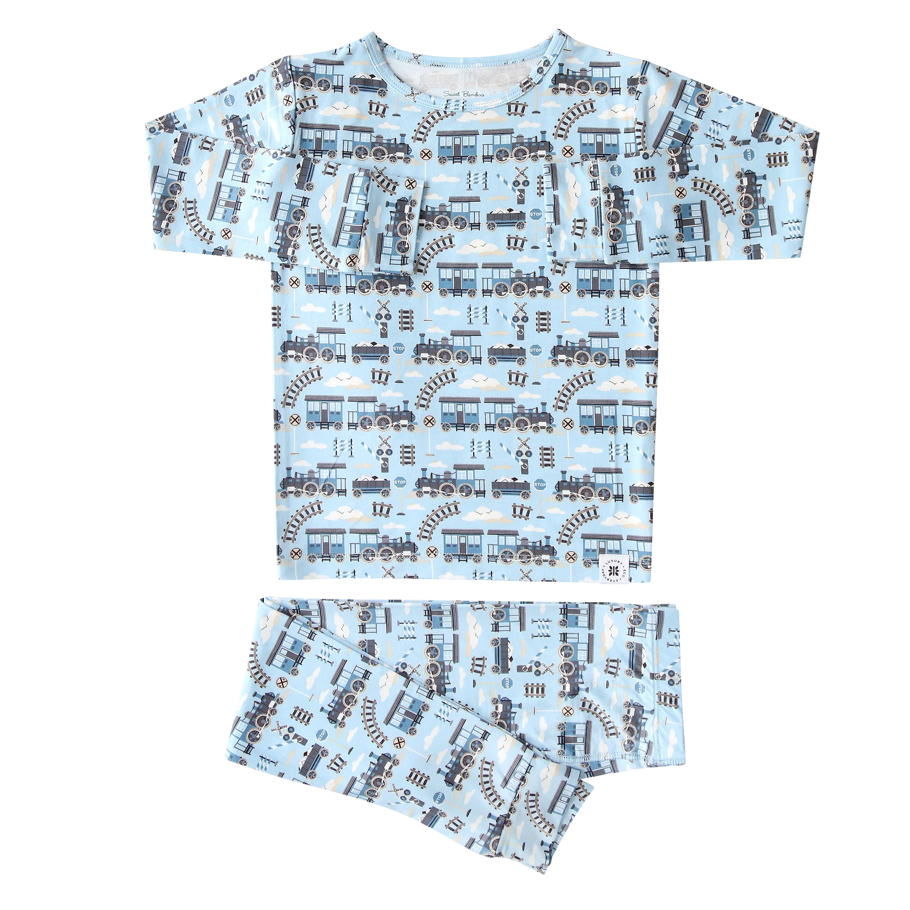 Blue Choo Choo PJ Set