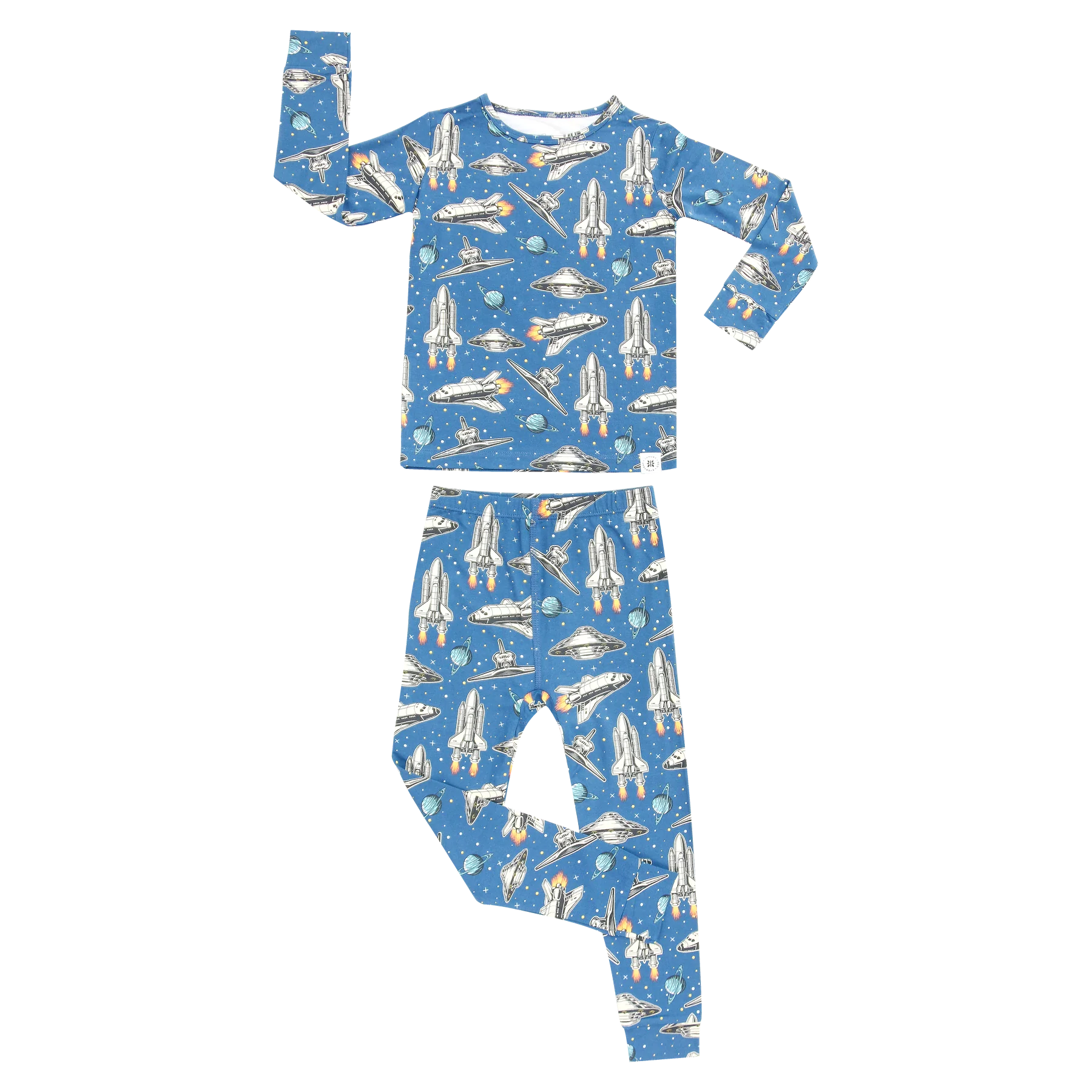 Blue Deep In Orbit LS PJ Set