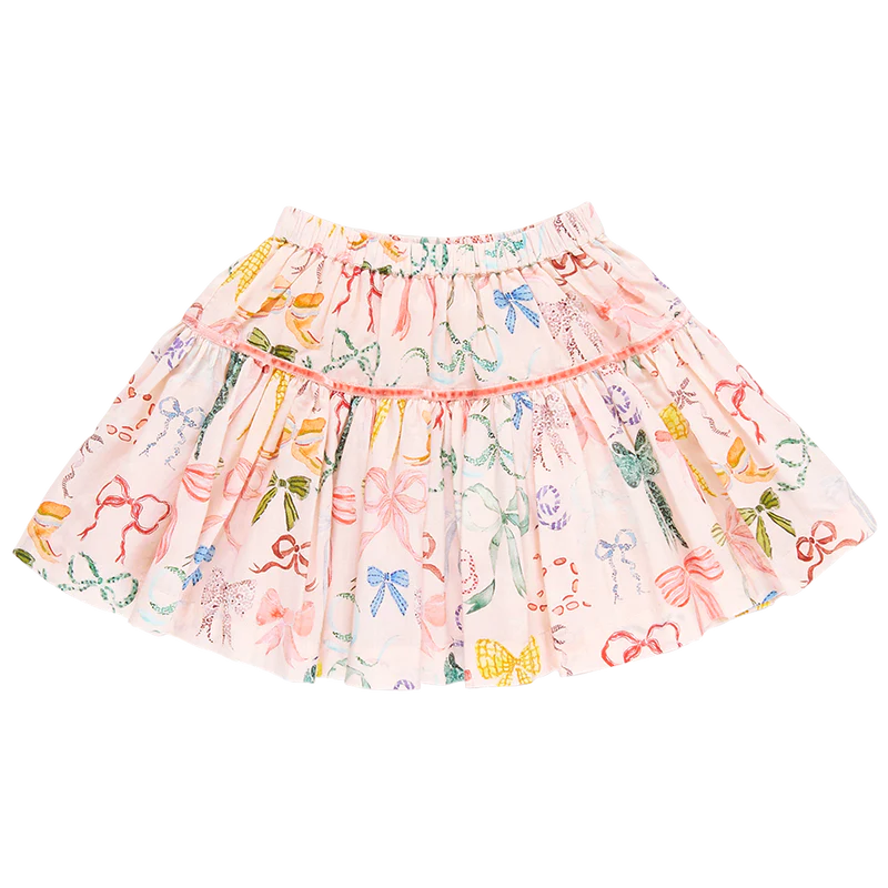 Maribelle Skirt Watercolor Bows