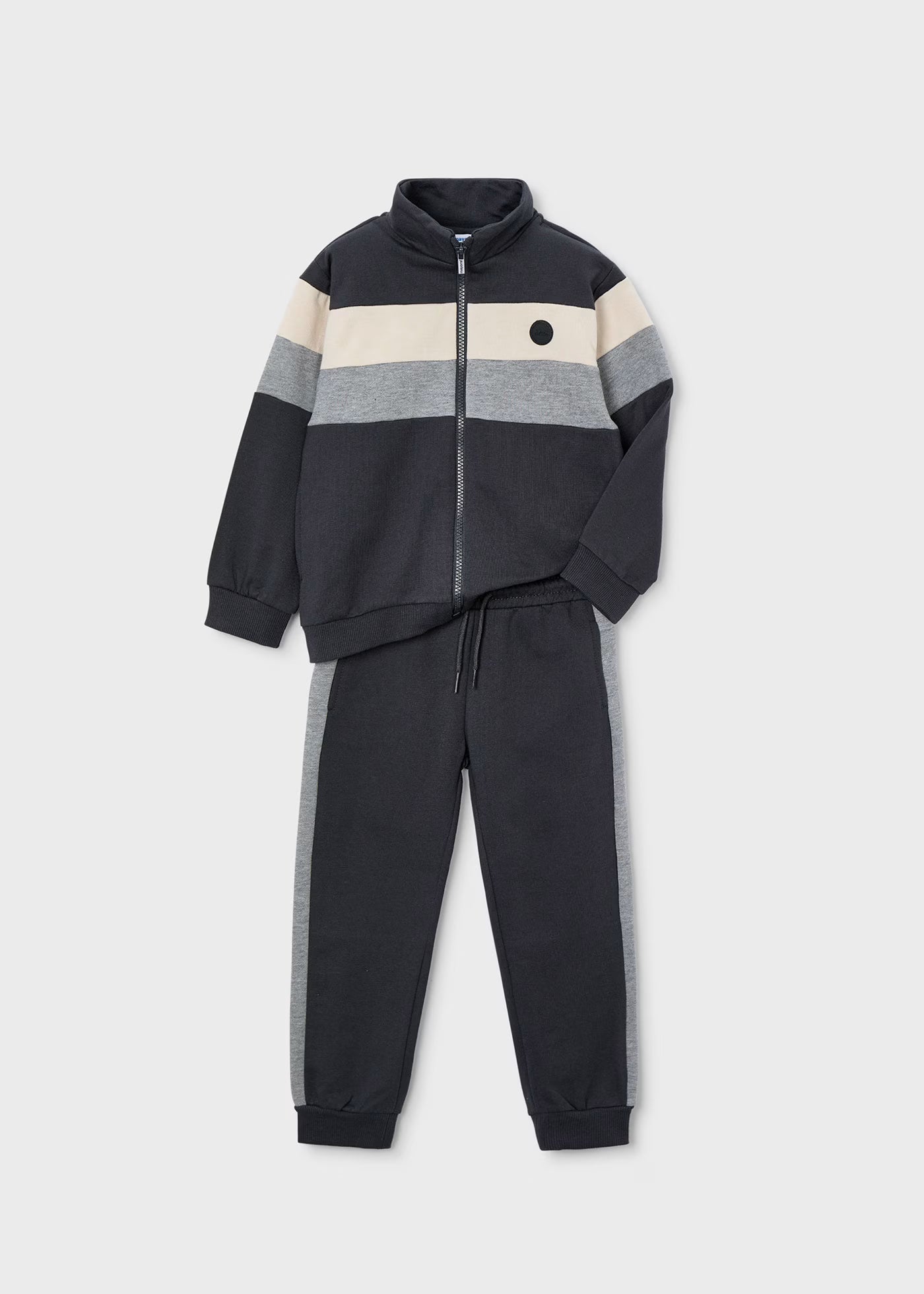 Gray Colorblock 2pc Track Suit