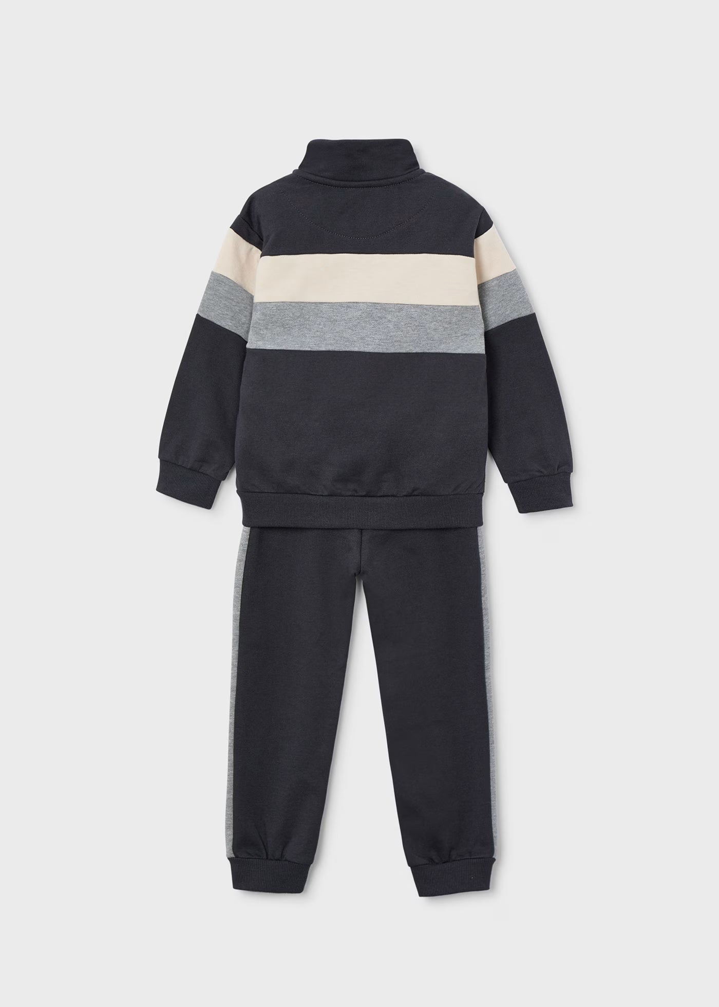 Gray Colorblock 2pc Track Suit