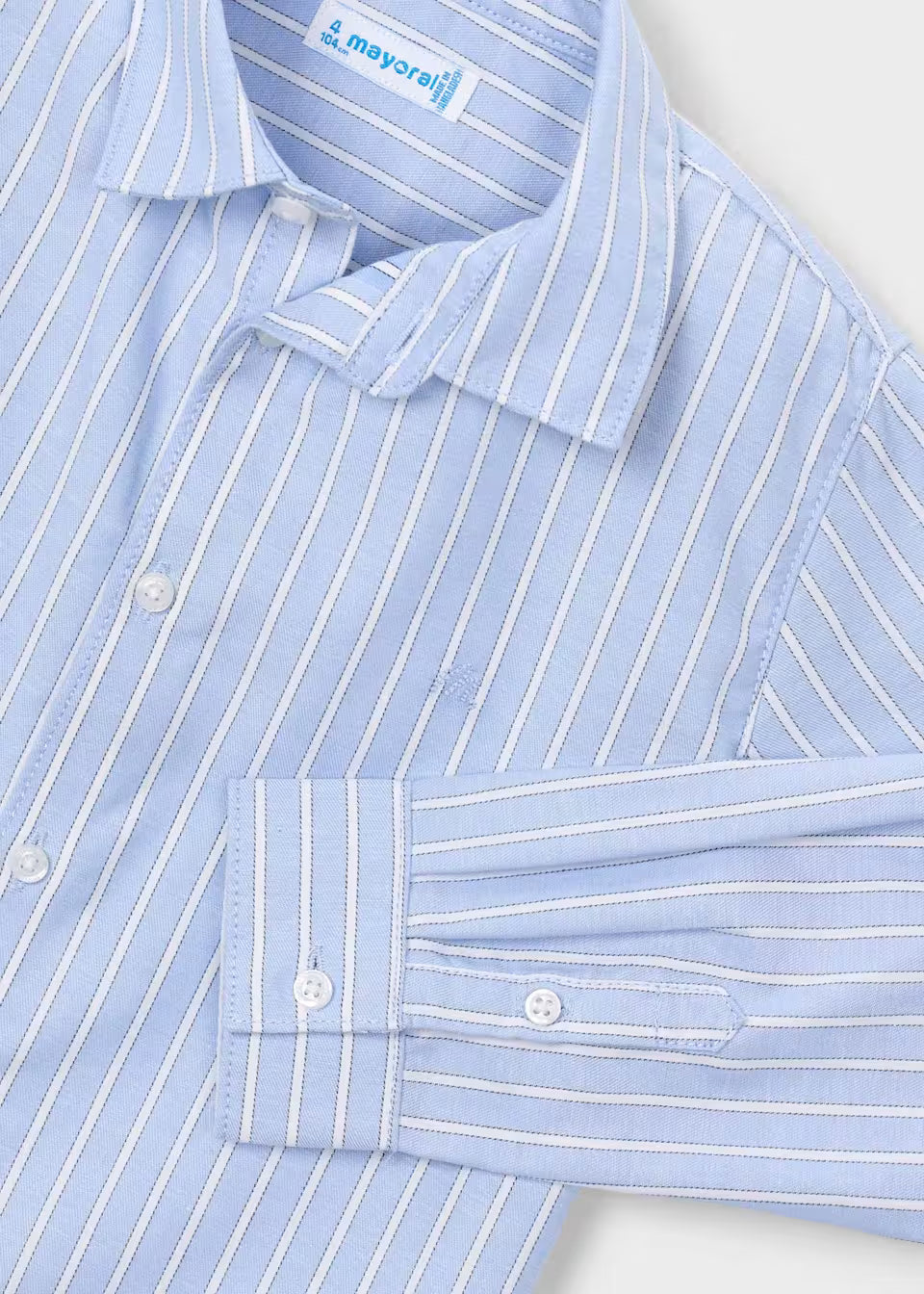 Blue and White Striped Button Down