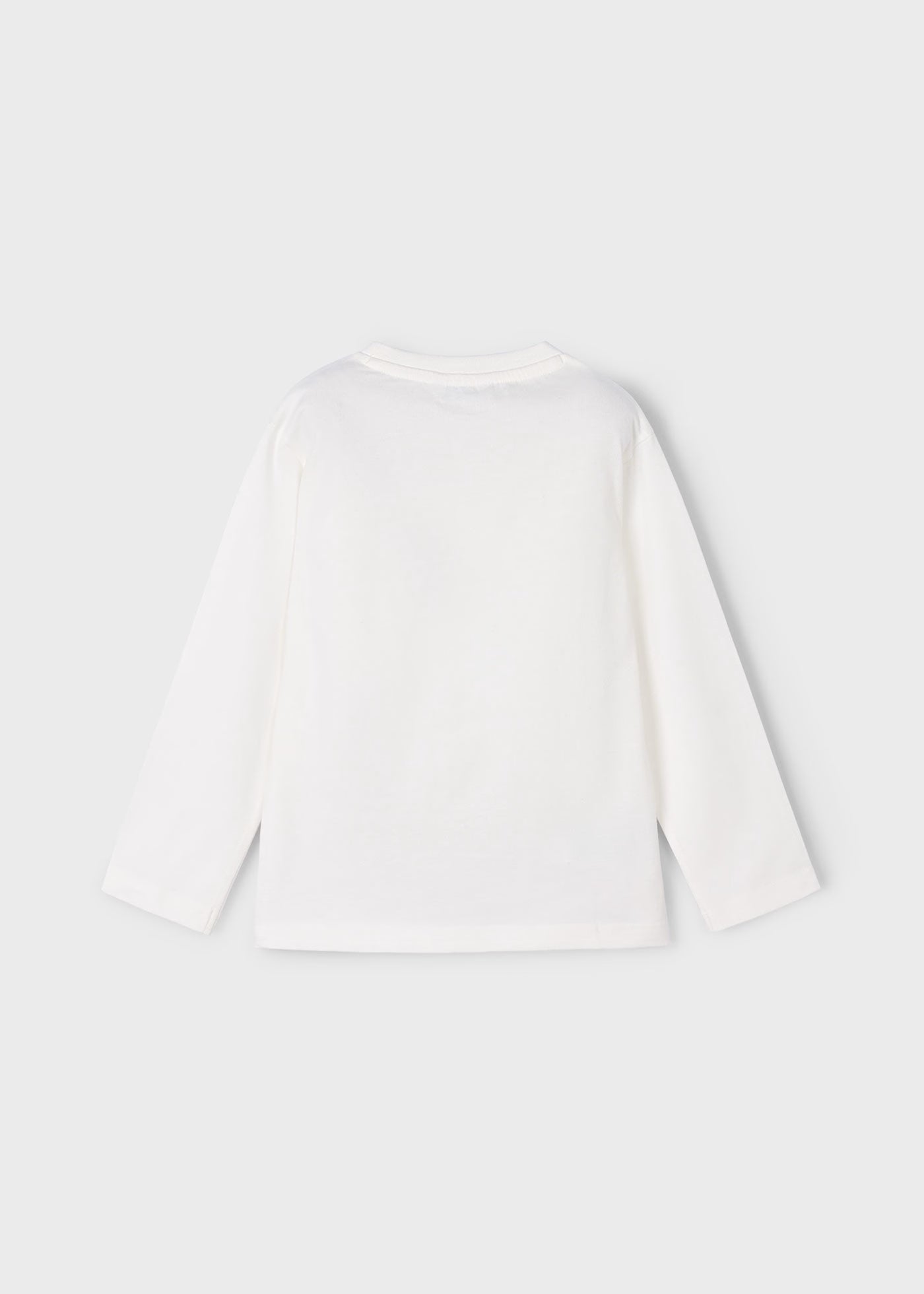 White Puff Triceratops LS Tee