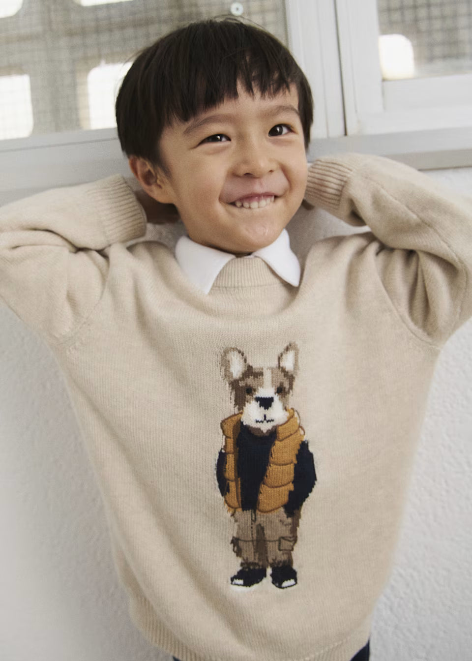 Oatmeal Bear Pullover